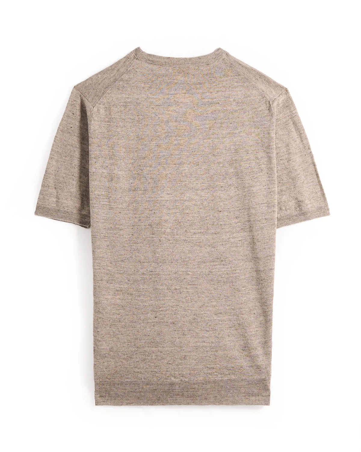 Short Sleeve Linen & Cotton Crewneck - Image 4