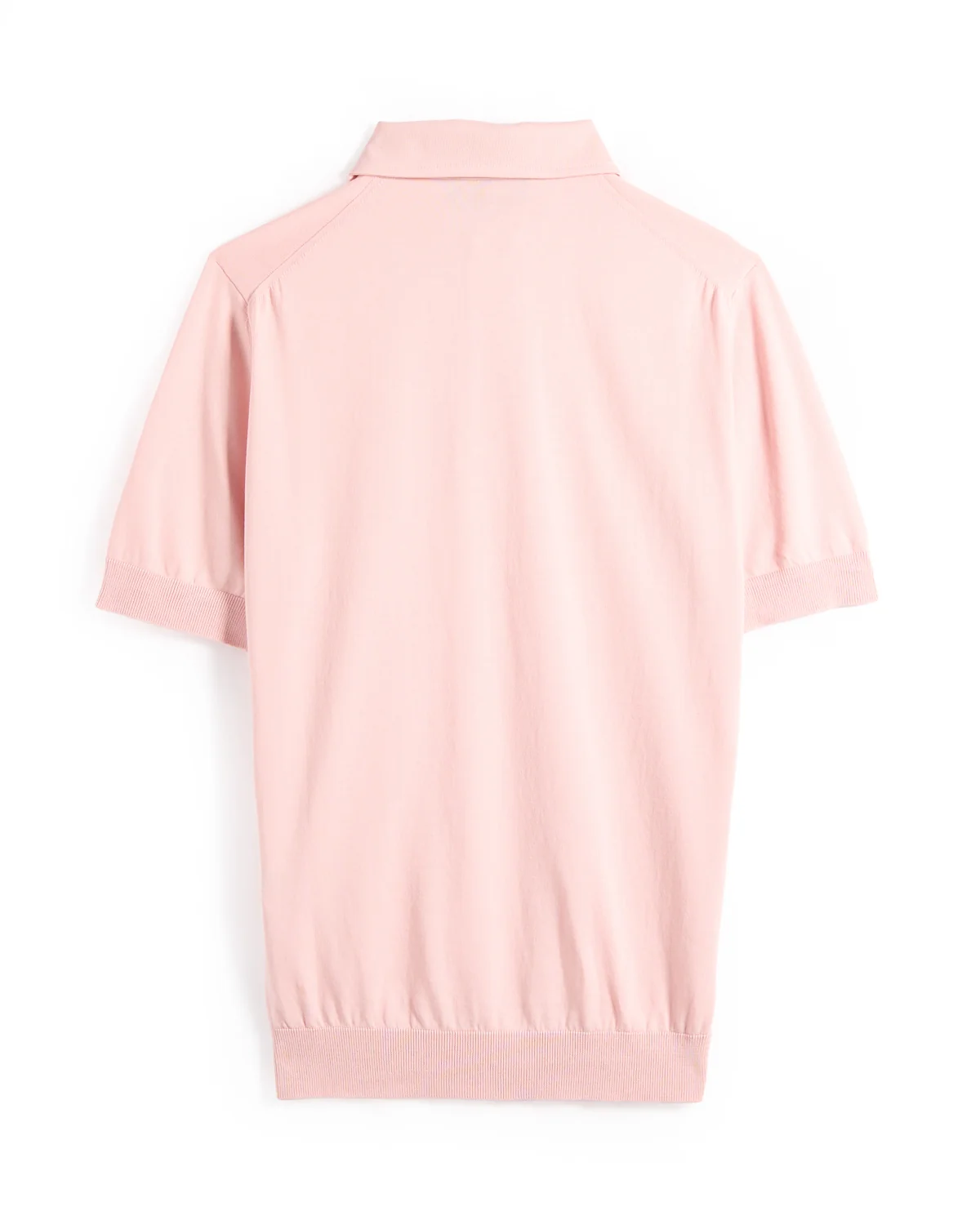 Standup Collar Crêpe Cotton Polo - Image 3