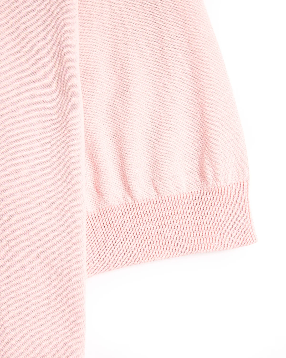 Standup Collar Crêpe Cotton Polo - Image 4