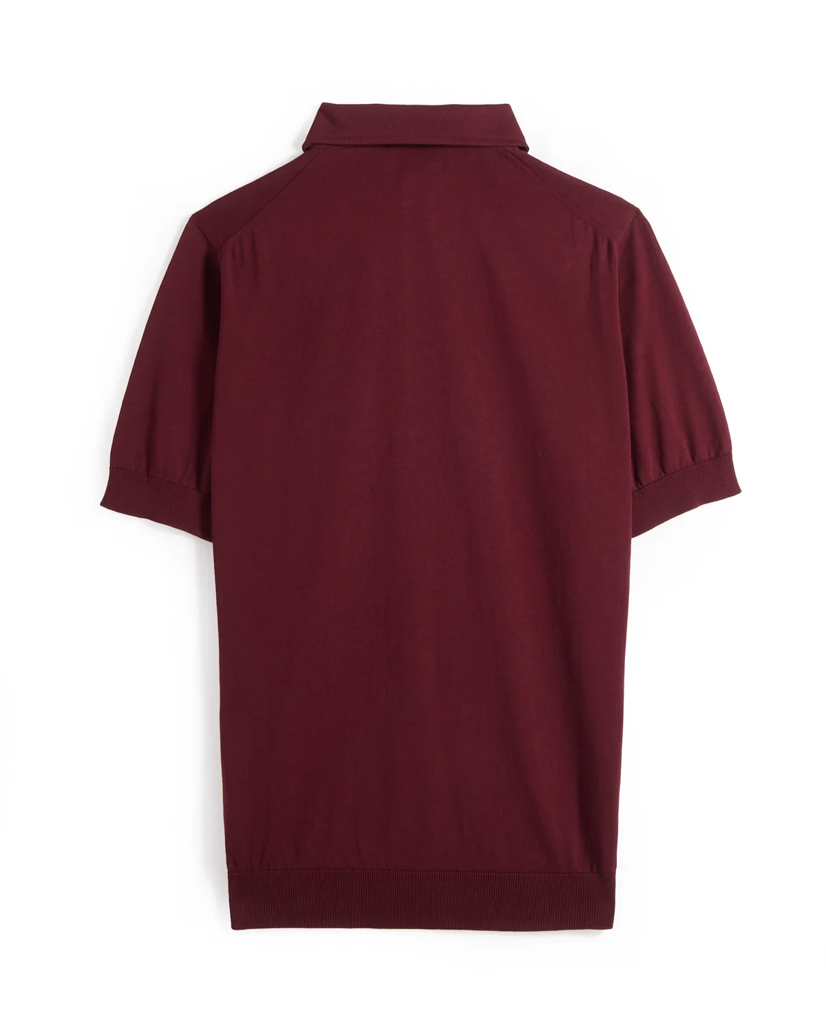 Standup Collar Crêpe Cotton Polo - Image 3
