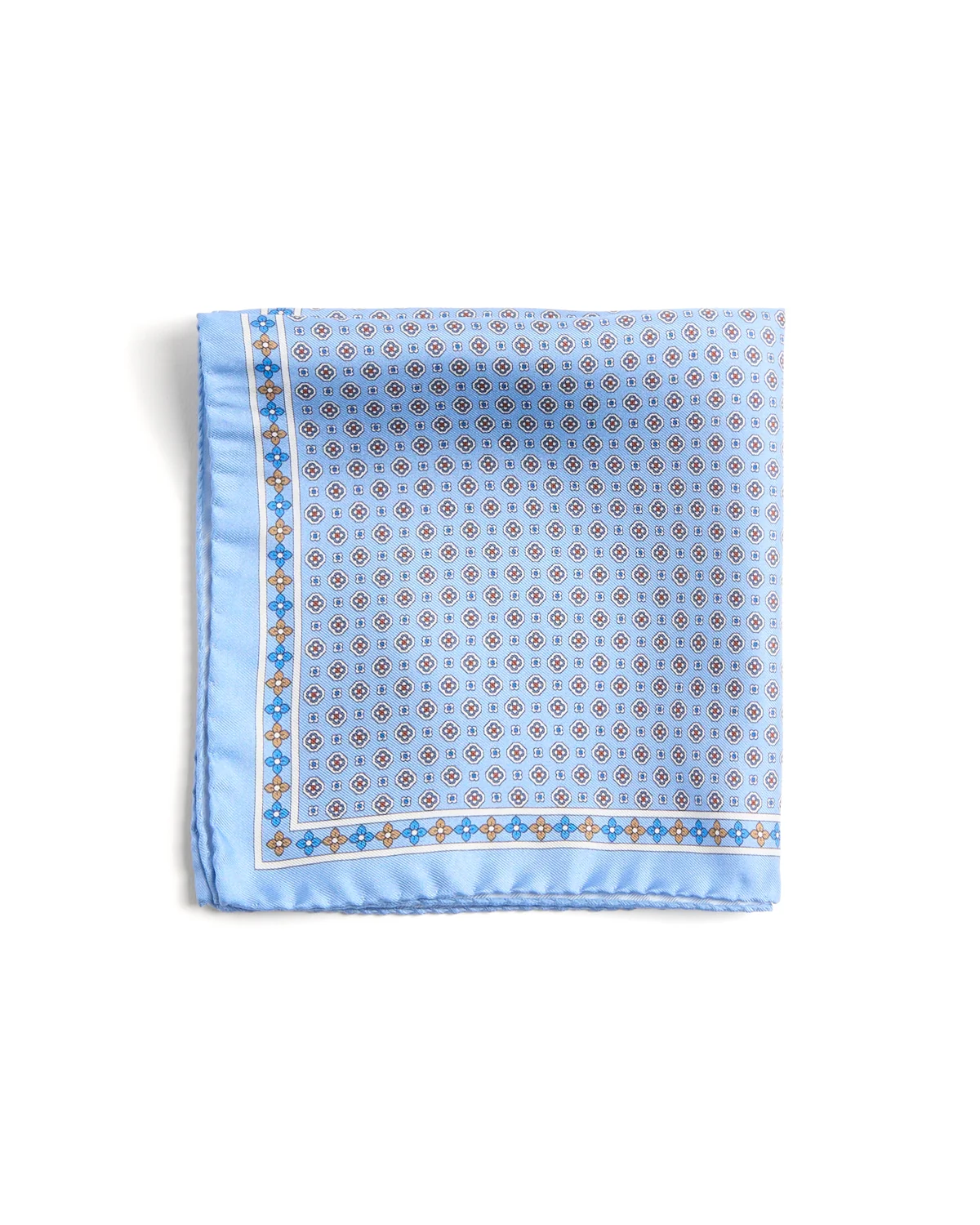 Floral Silk Twill Pocket Square