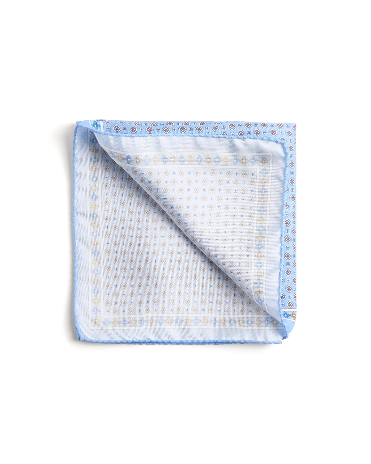 Floral Silk Twill Pocket Square - Image 2