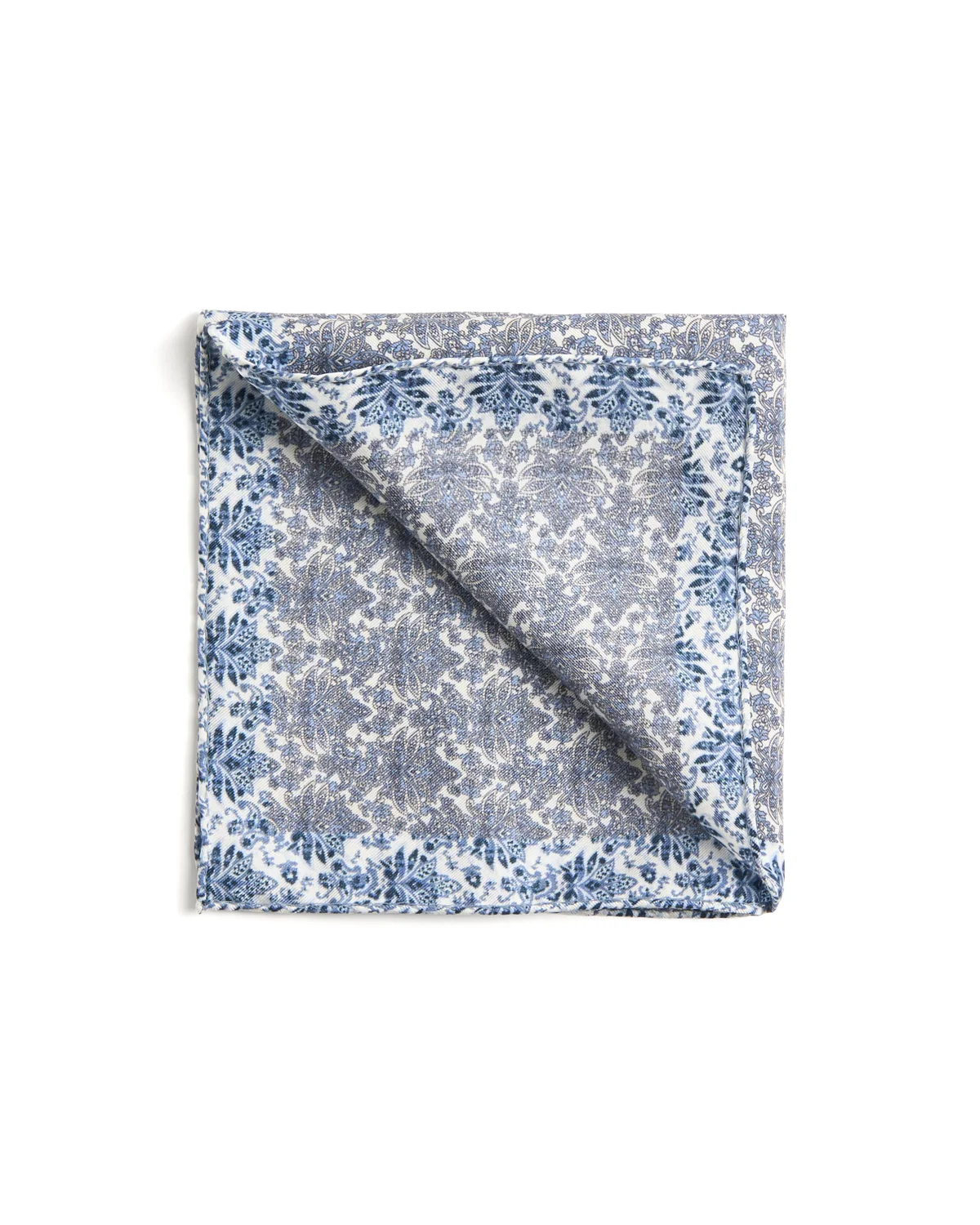 Floral Silk Twill Pocket Square - Image 2