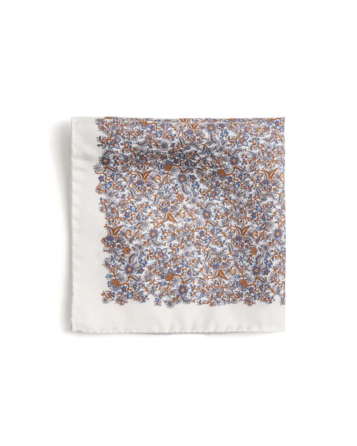 Floral Silk Twill Pocket Square