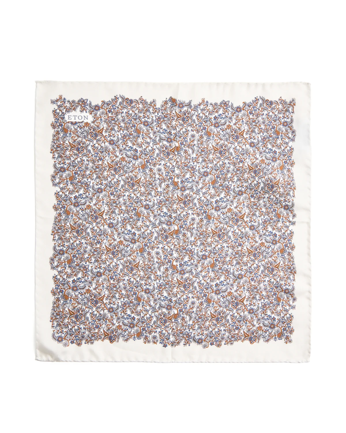 Floral Silk Twill Pocket Square - Image 3