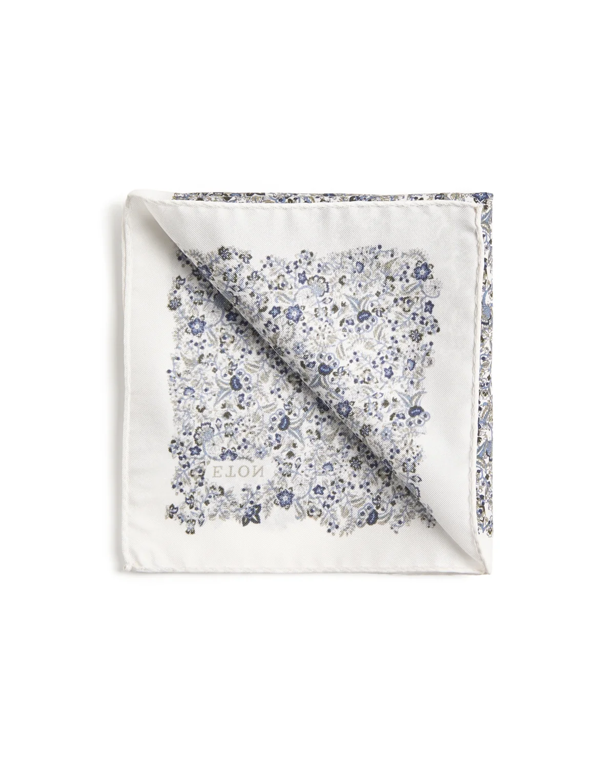 Floral Silk Twill Pocket Square - Image 2