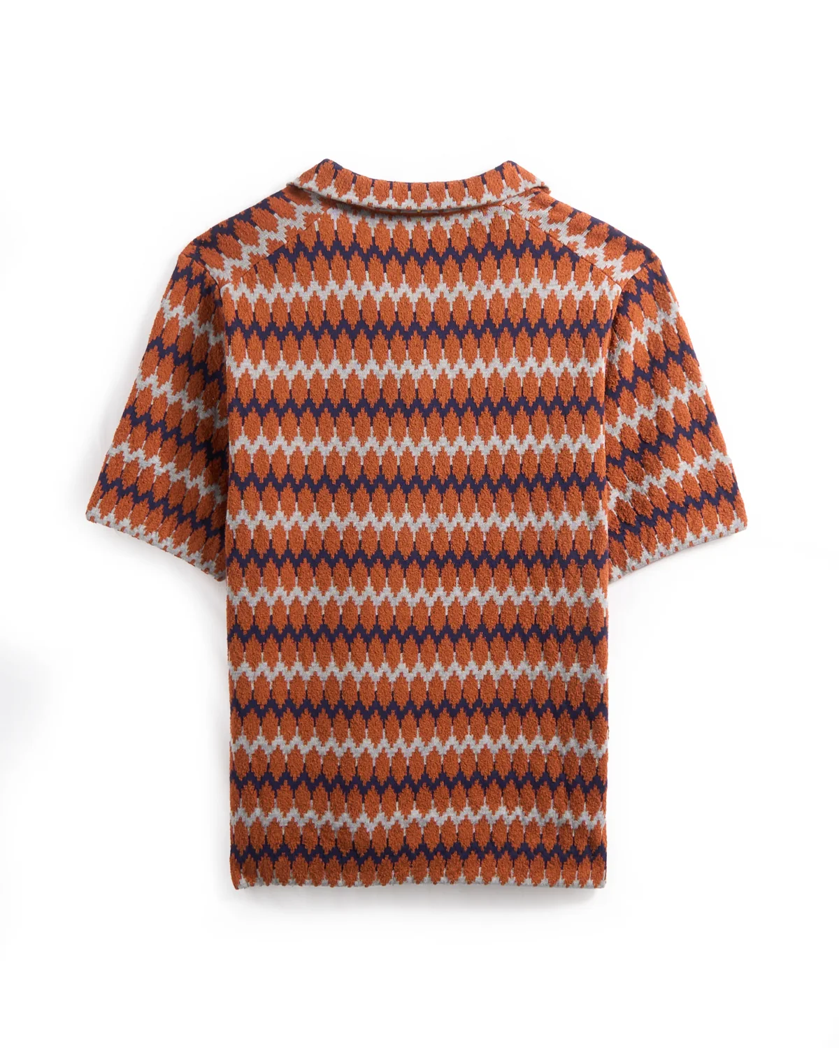 Chevron Jacquard Knit Camp Shirt - Image 3