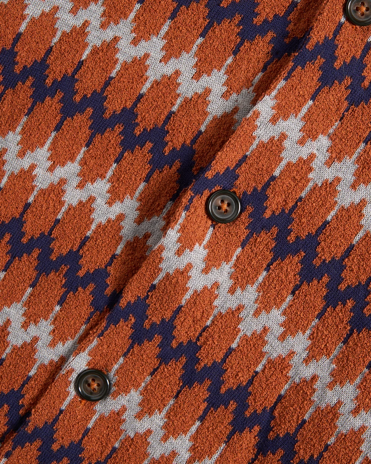 Chevron Jacquard Knit Camp Shirt - Image 4