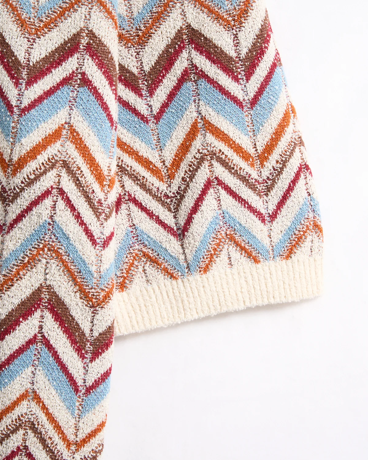 Herringbone Jacquard Knit Tee - Image 4
