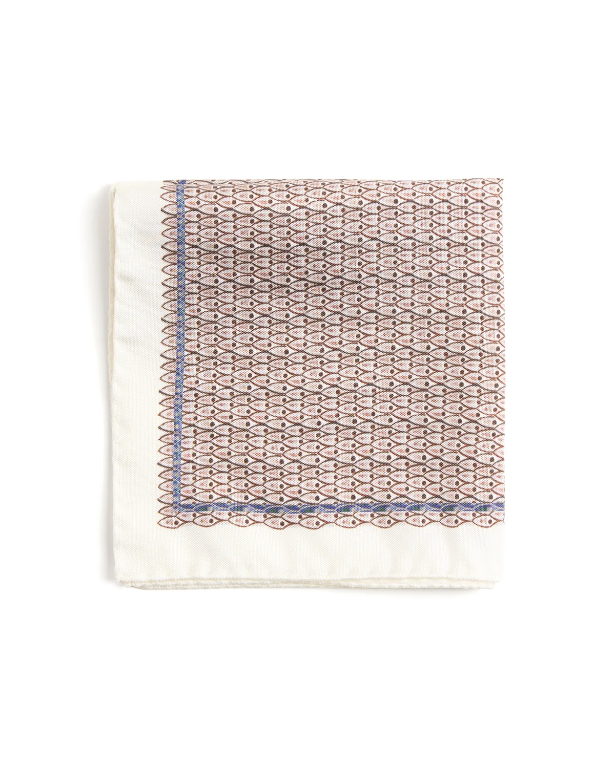 Geometric Silk Oxford Pocket Square