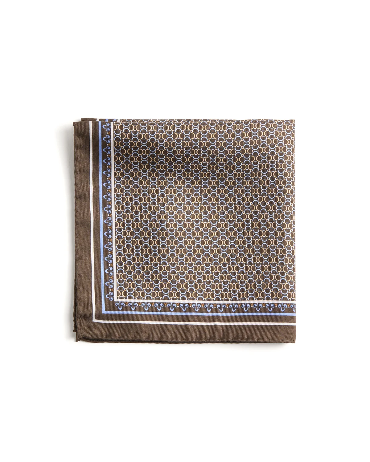 Geometric Silk Twill Pocket Square