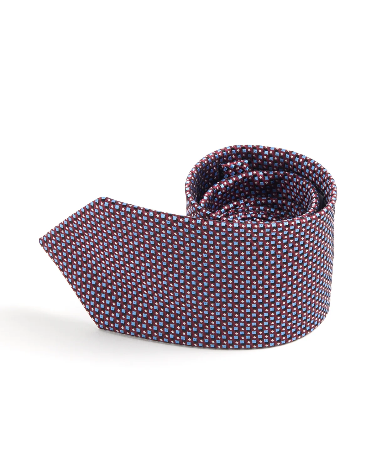 Geometric Woven Silk Tie