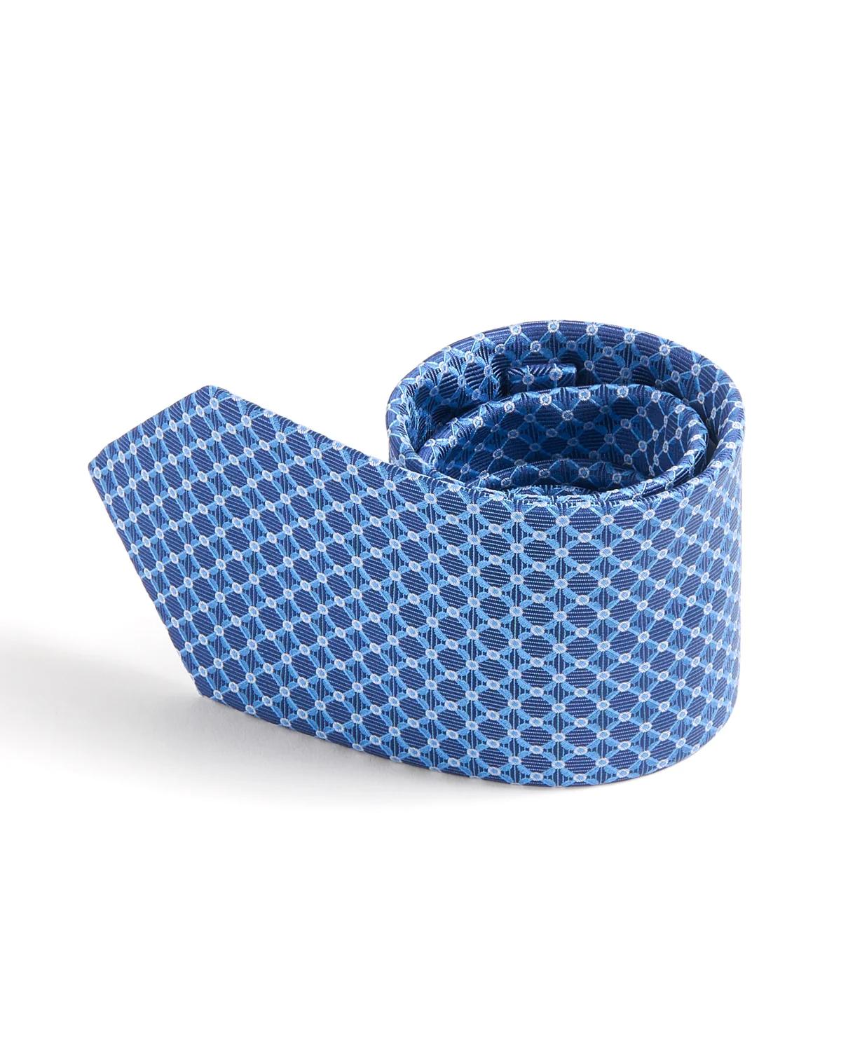 Geometric Woven Silk Tie