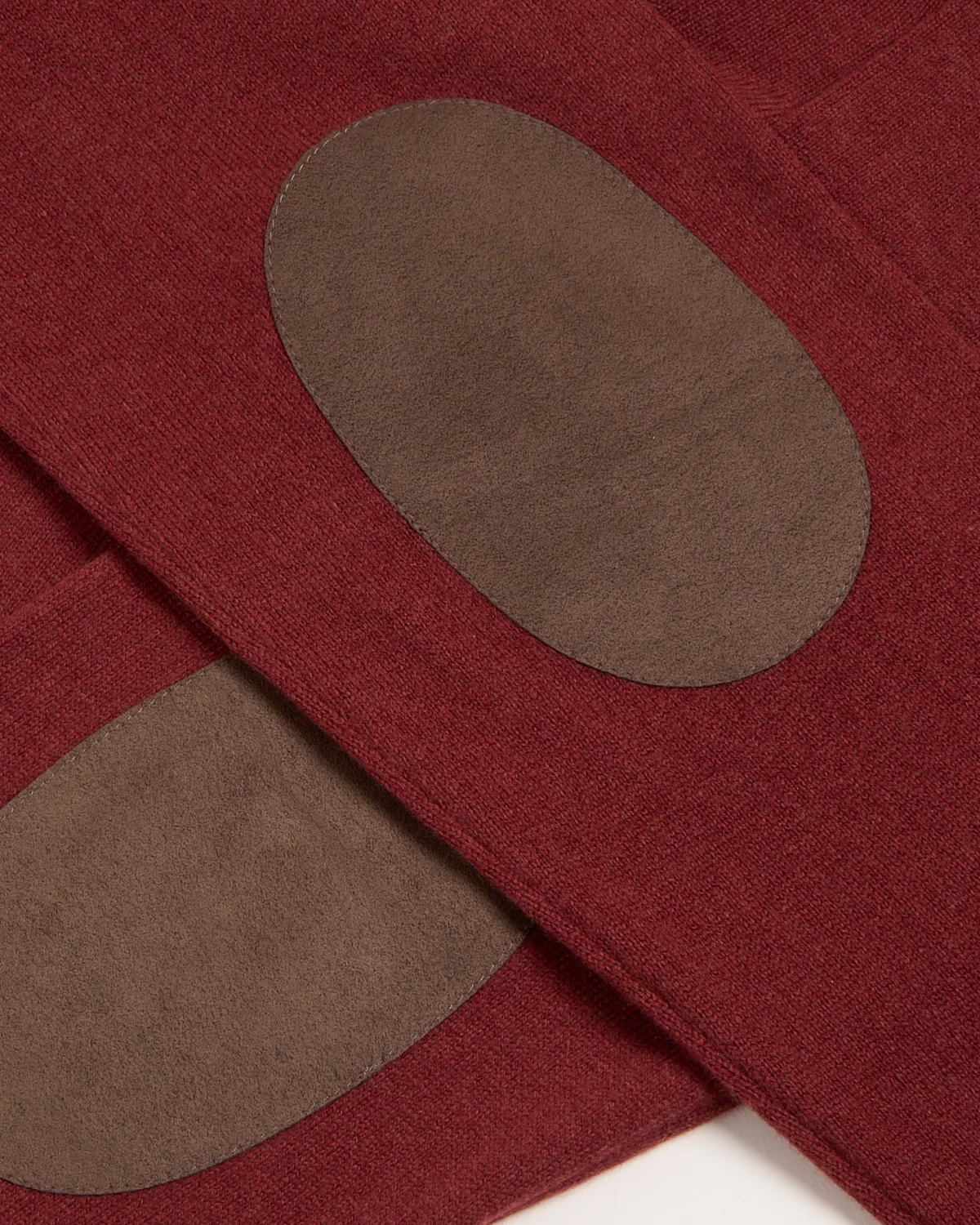 Mock Zip Wool Sweater With Elbow Patch - Image 6