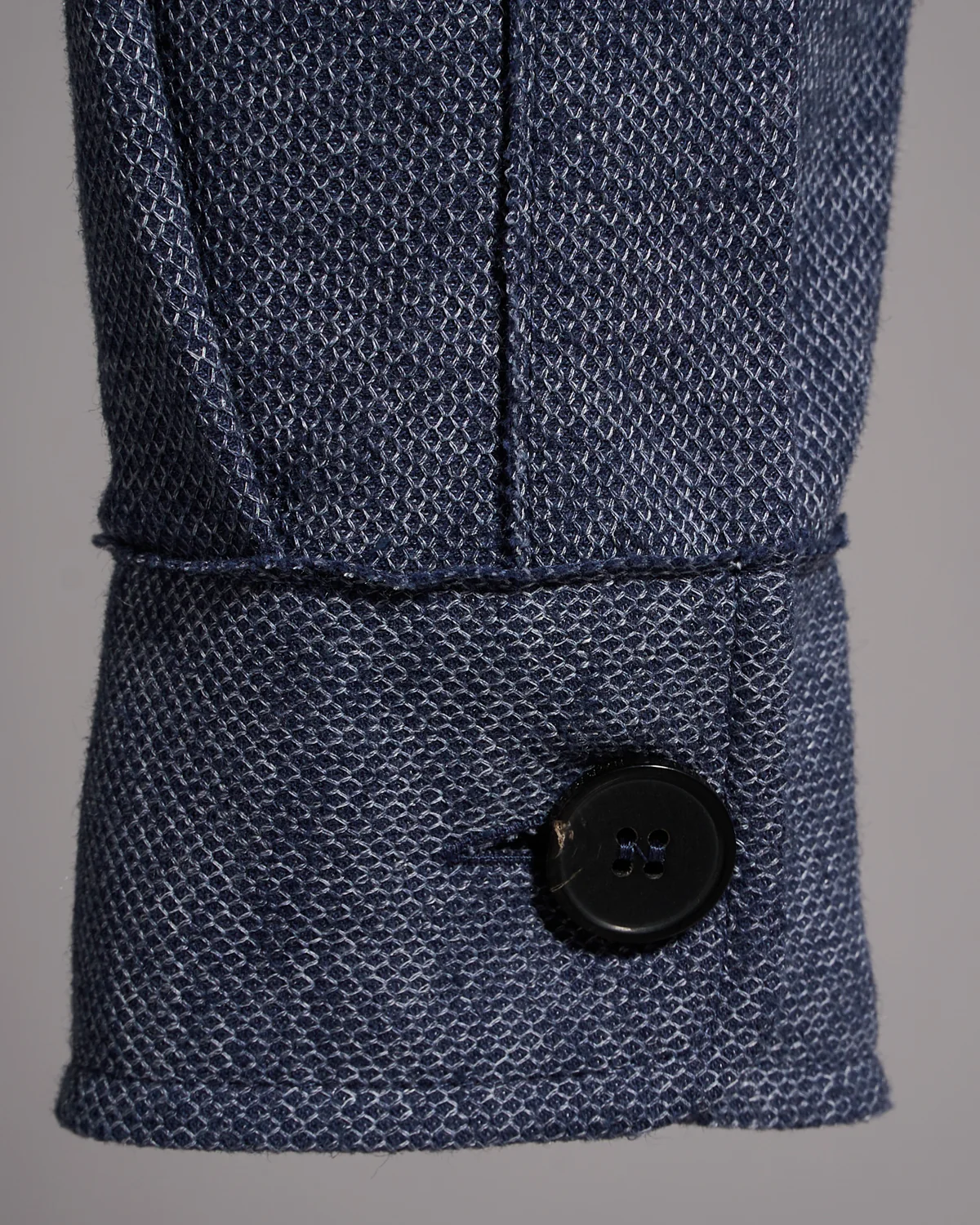 Cotton-Linen Pique Melange Shirt Jacket - Image 6