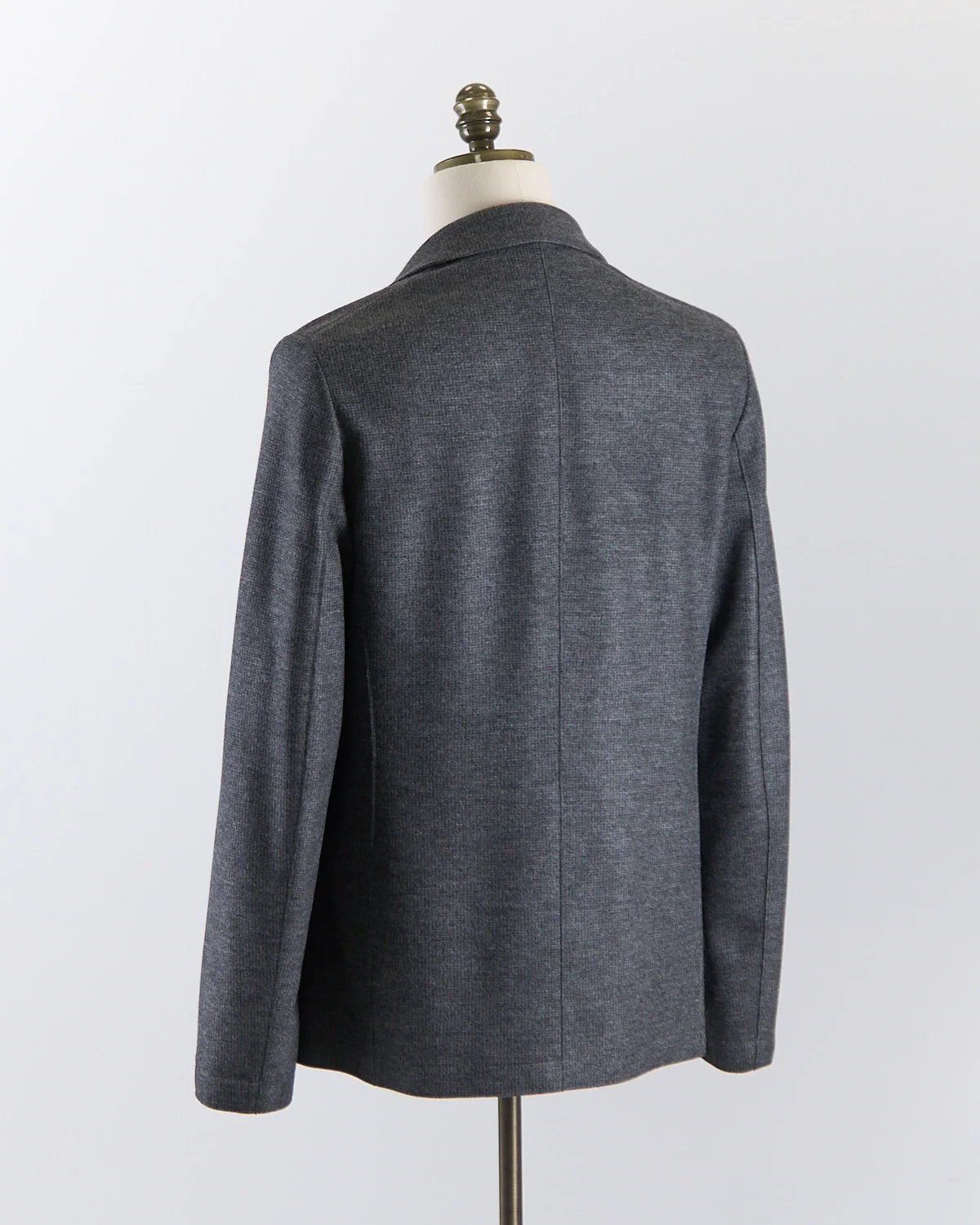 Luxury Vitale Barberis Houndstooth Stretch Knit Sweater Jacket - Image 9