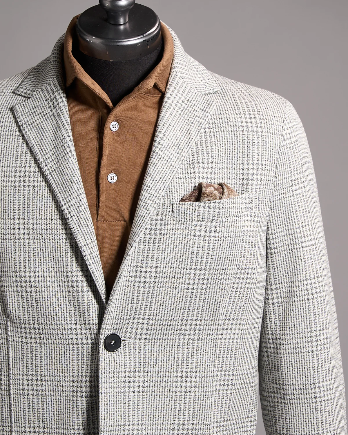 Prince Of Wales Knit Blazer - Image 2