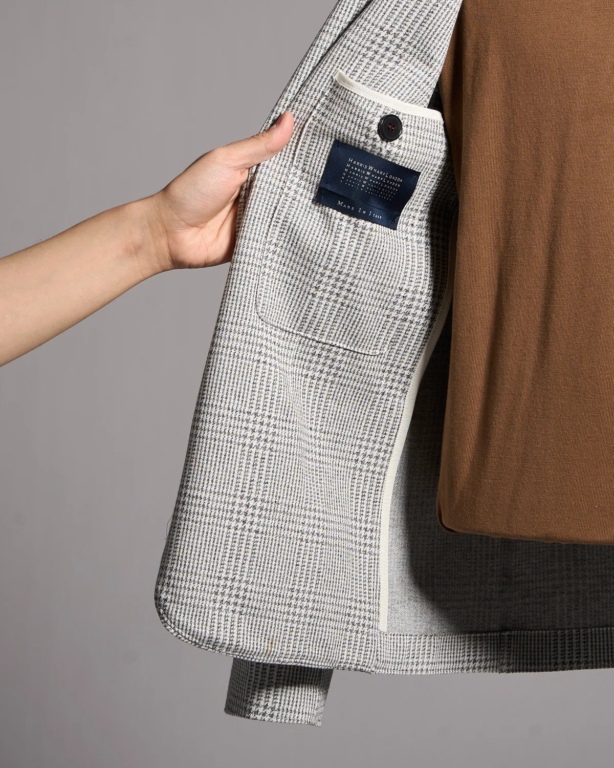 Prince Of Wales Knit Blazer - Image 7