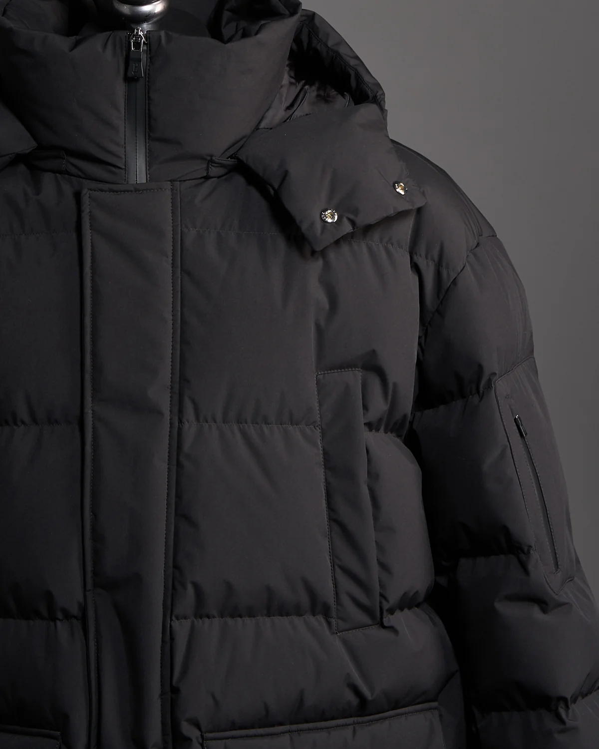 Functional Waterproof Quilted Long Puffer Coat - Image 3