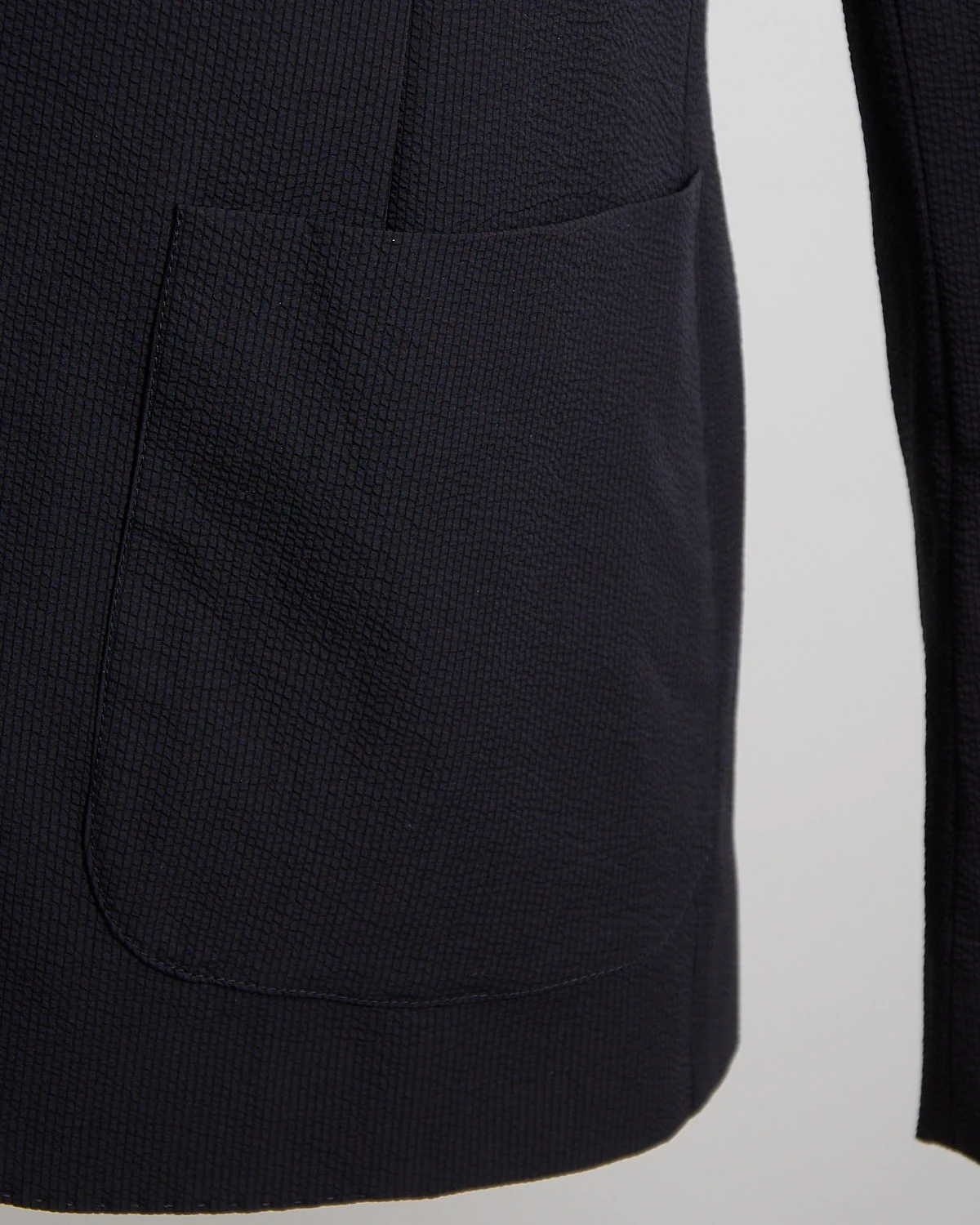 Seersucker Two-Button Blazer - Image 7