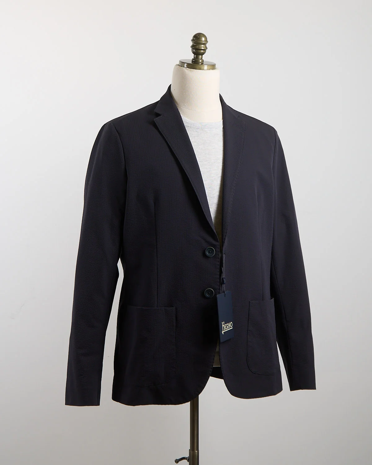 Seersucker Two-Button Blazer - Image 9