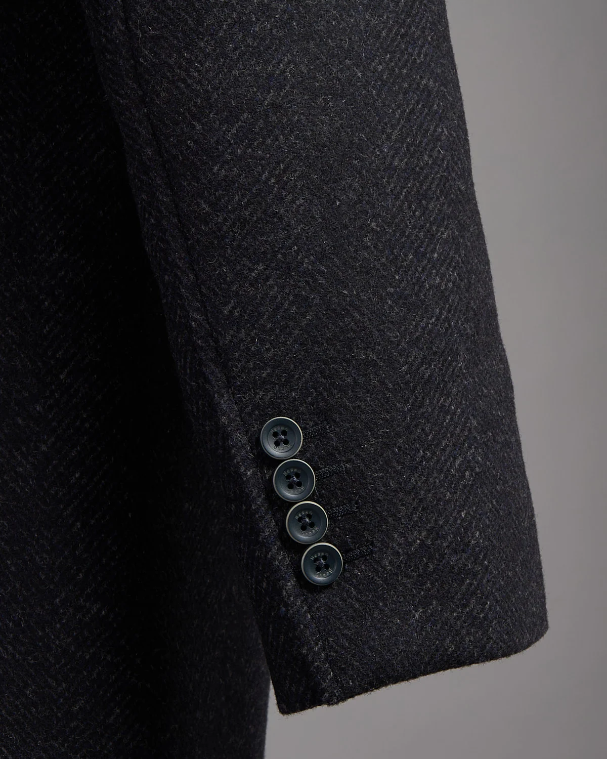 Shaded Effect Herringbone Tech Wool Winter Topcoat - Image 11