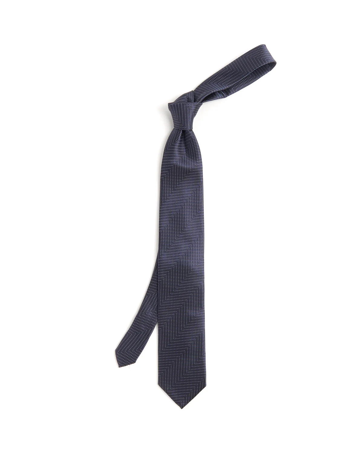 Herringbone Woven Silk Tie - Image 2
