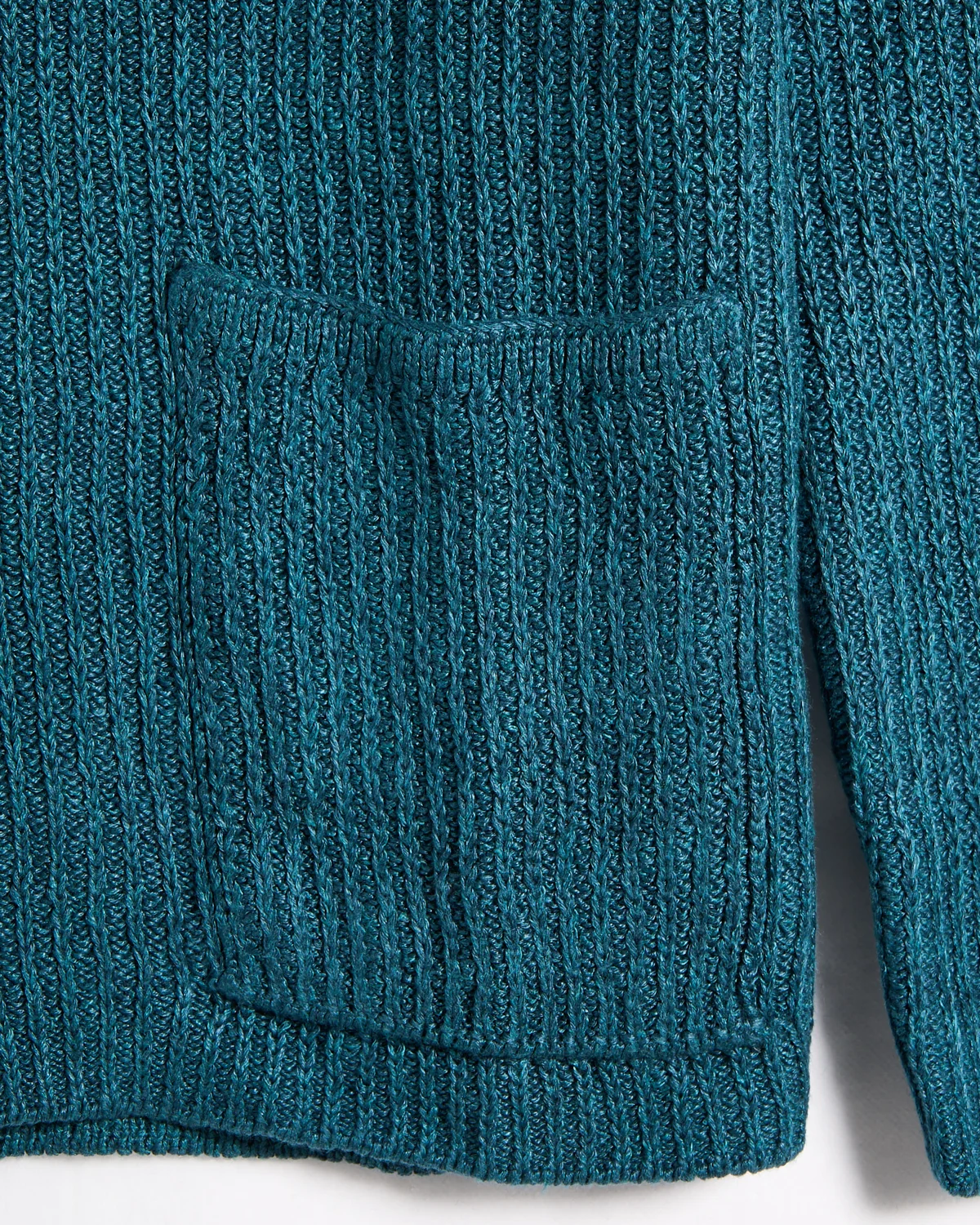 100% Washed Linen Button Front 'Lightkeeper' Sweater - Image 6