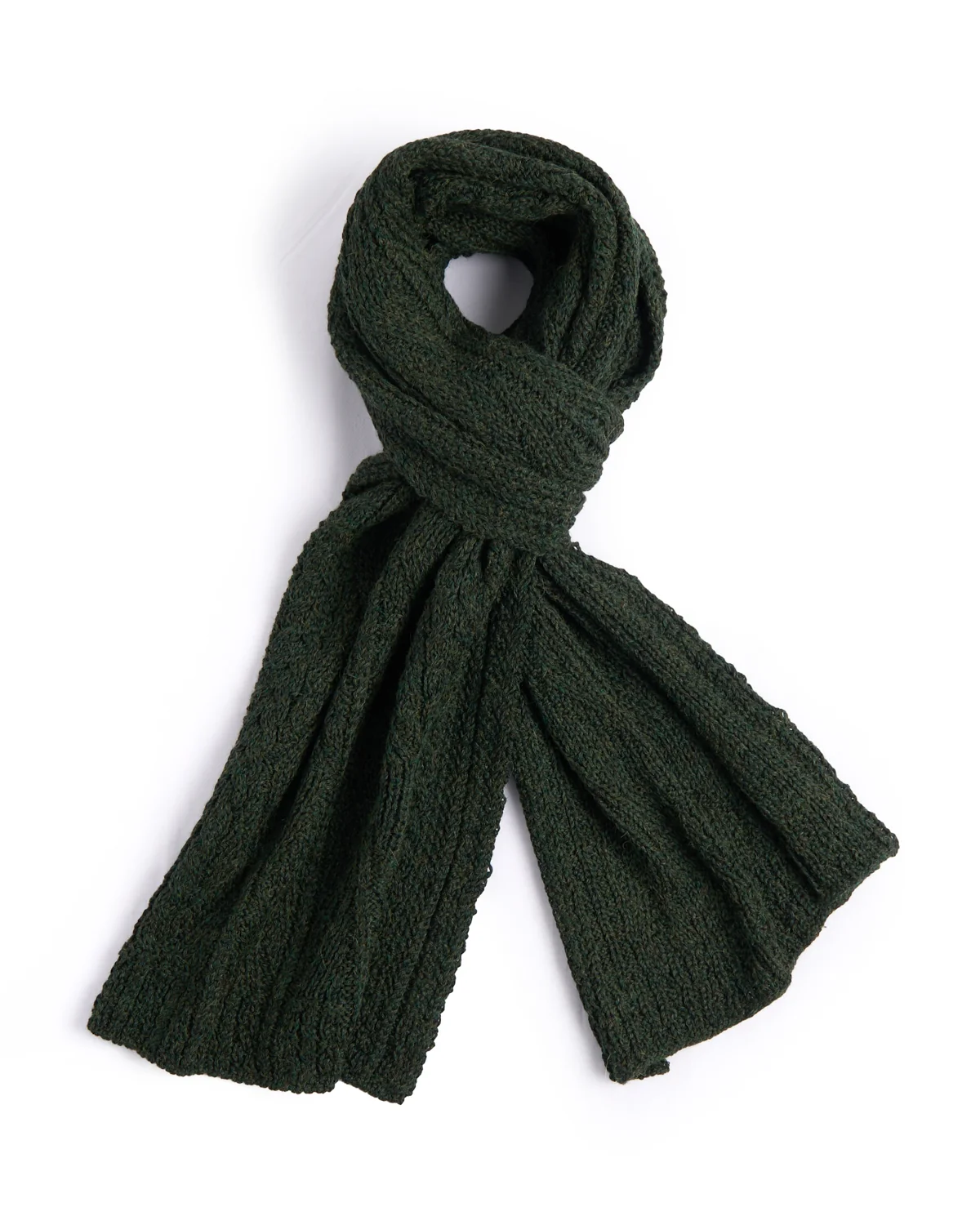 Alpaca Silk Classic Aran Cable Scarf - Image 2