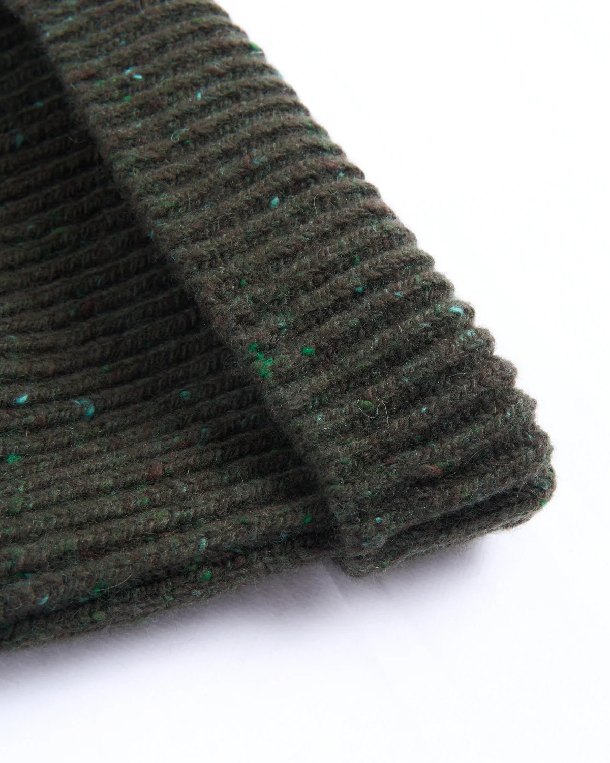 Classic Merino Wool-Cashmere Fisherman Ribbed Hat - Image 2