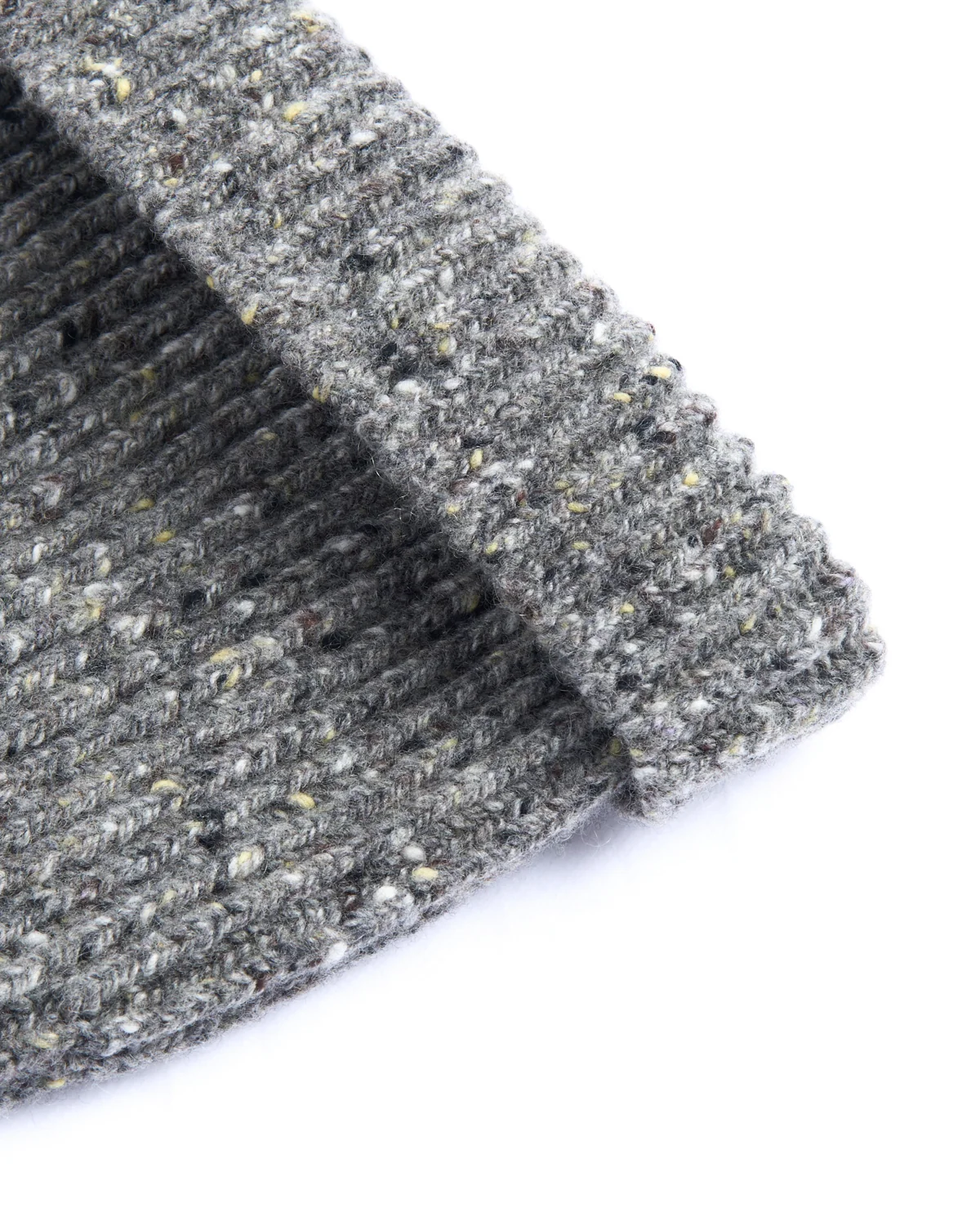 Classic Merino Wool-Cashmere Fisherman Ribbed Hat - Image 2