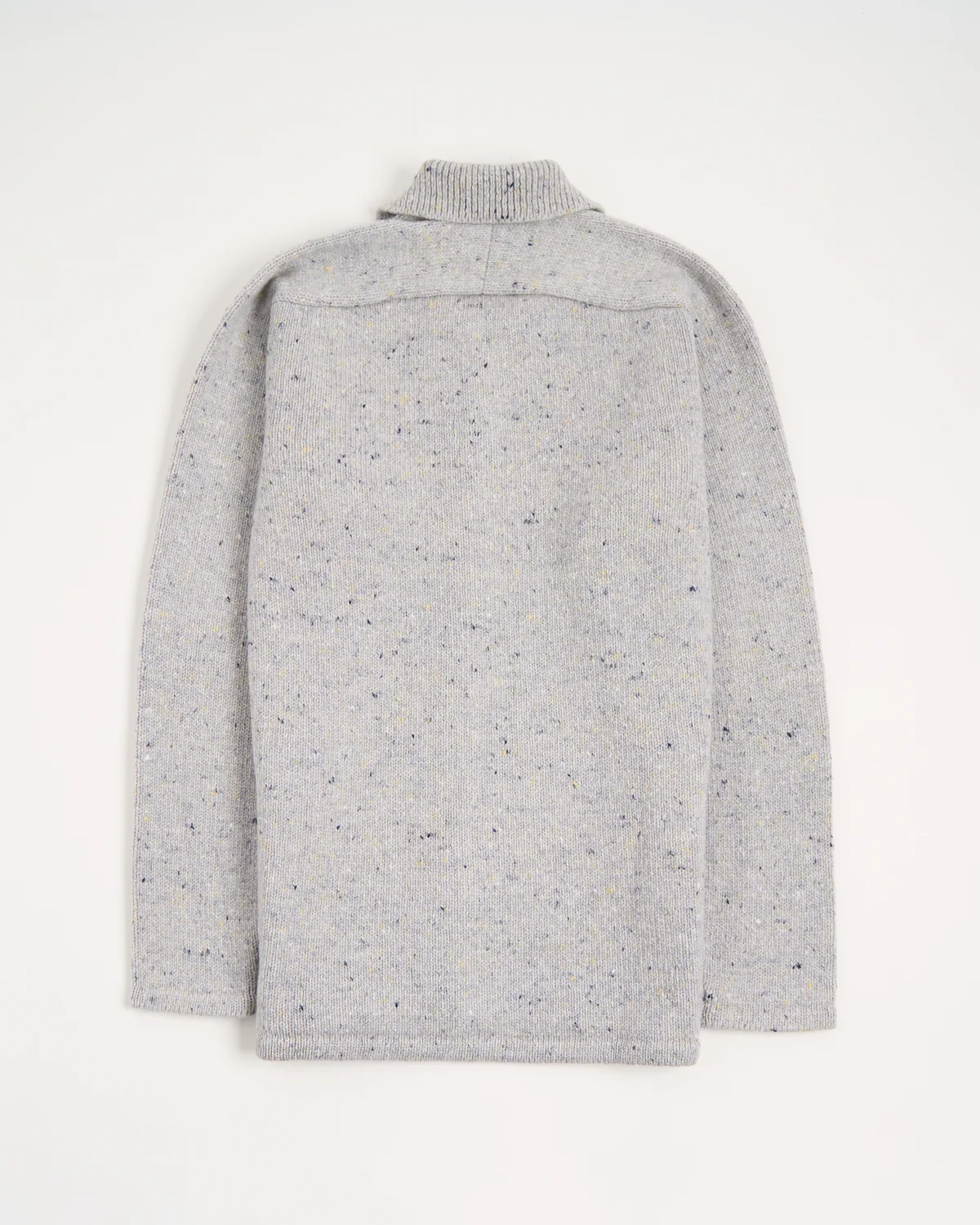 Wool-Cashmere Shirt Collar Carpenter's Jacket Sweater - Image 3