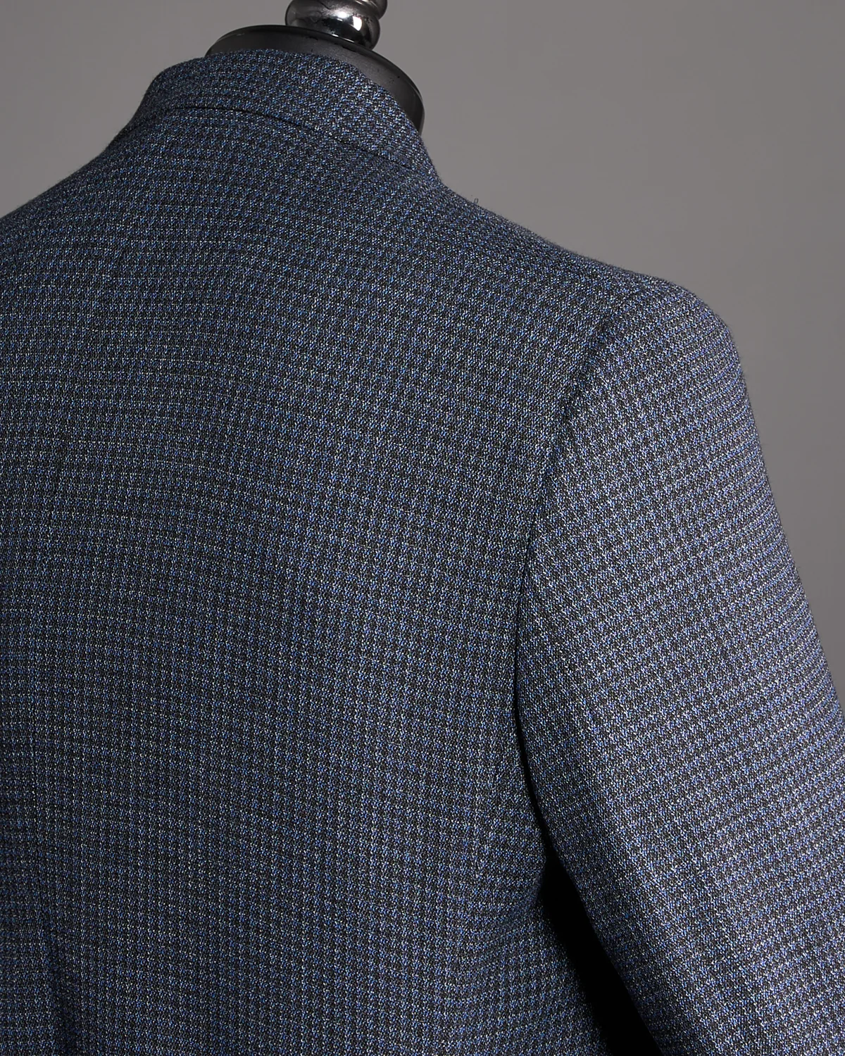 Indigo & Grey Neat Comfort Wool Stretch 'Hampton' Sport Jacket - Image 4
