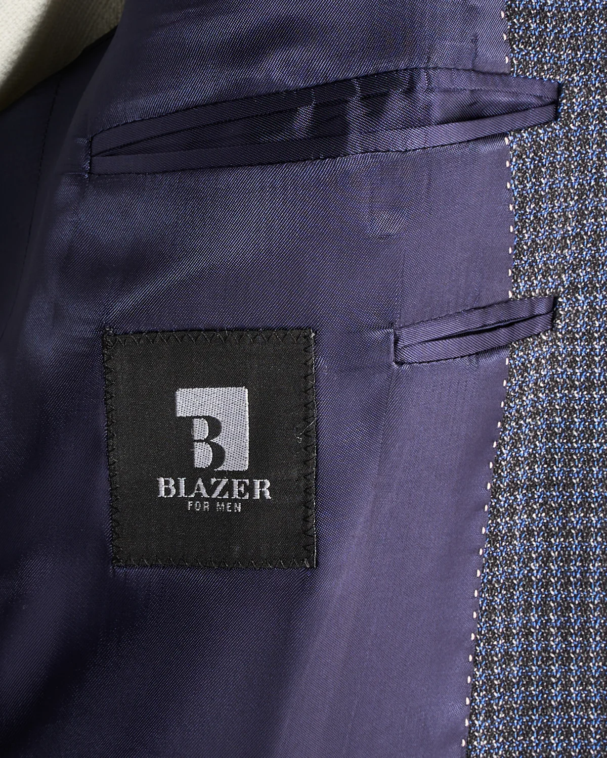 Indigo & Grey Neat Comfort Wool Stretch 'Hampton' Sport Jacket - Image 9