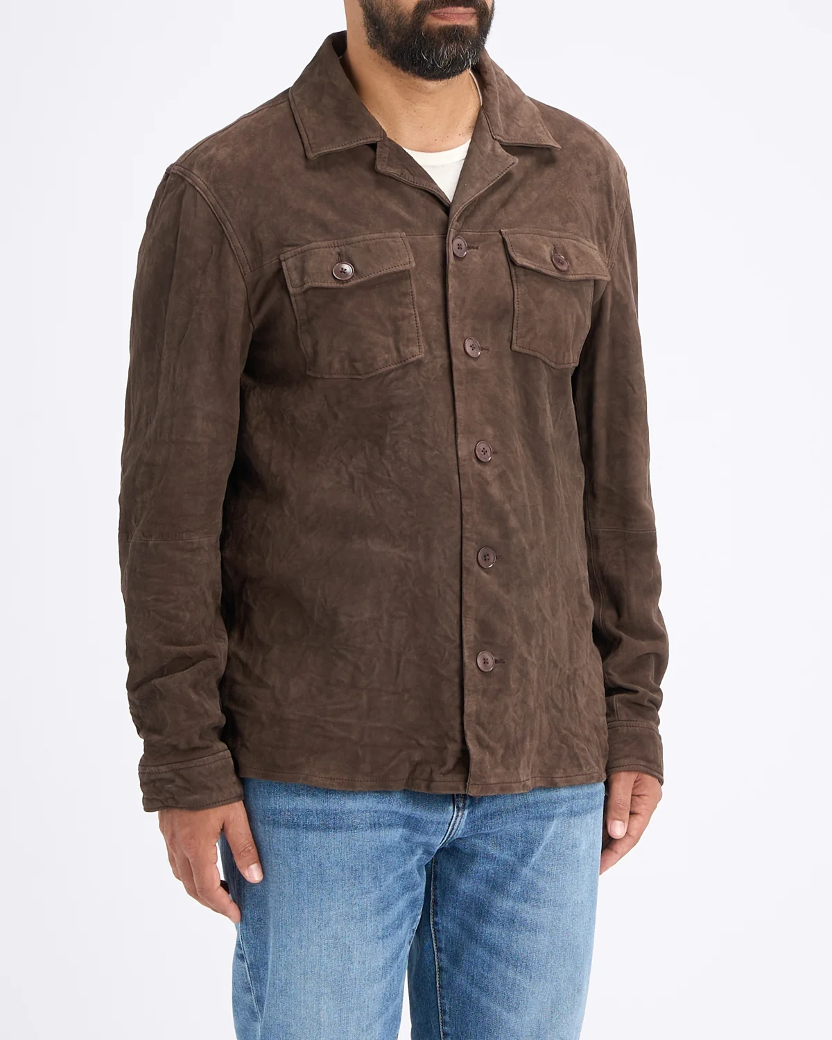 Jesse Leather Shirt Jacket - Image 5