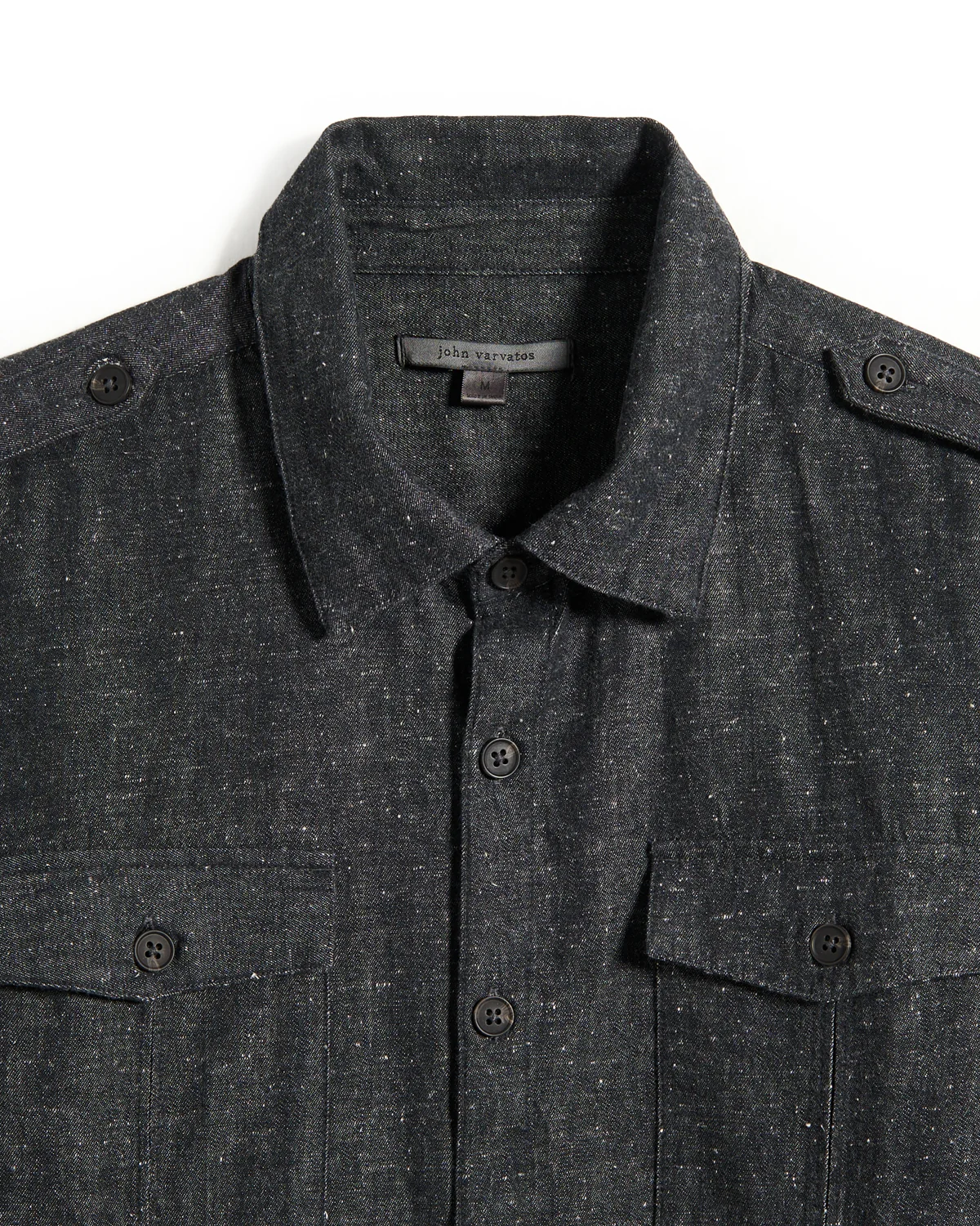 Oversized Shirt With Epaulettes - Image 10