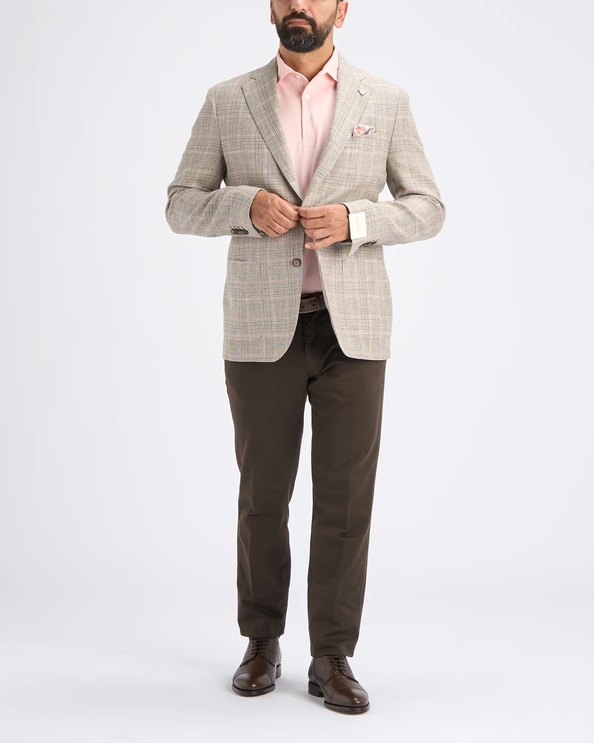 Glencheck Linen-Wool Sport Jacket - Image 6