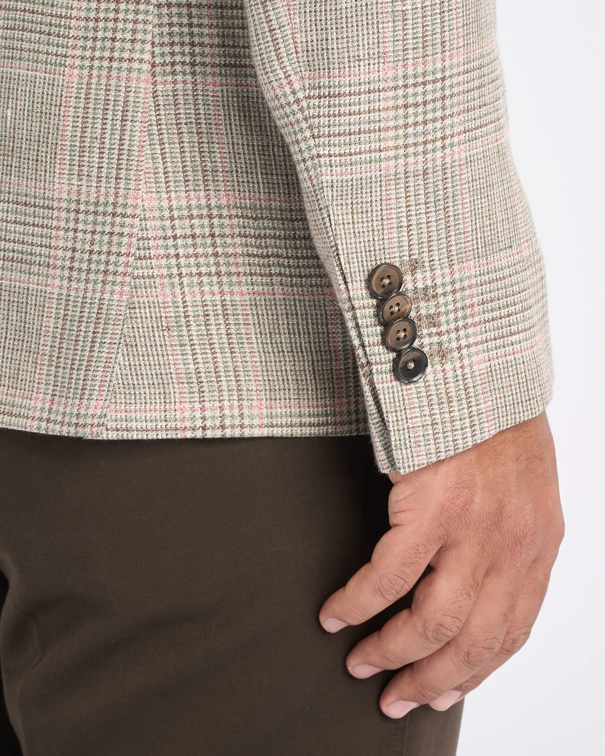 Glencheck Linen-Wool Sport Jacket - Image 8