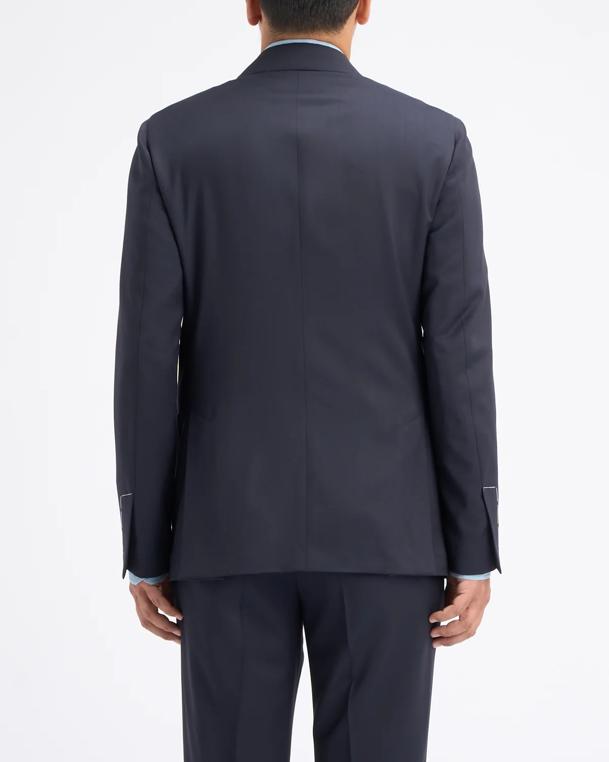 Natural Stretch Double Breasted 'Iconic' Navy Twill Hybrid Suit - Image 5