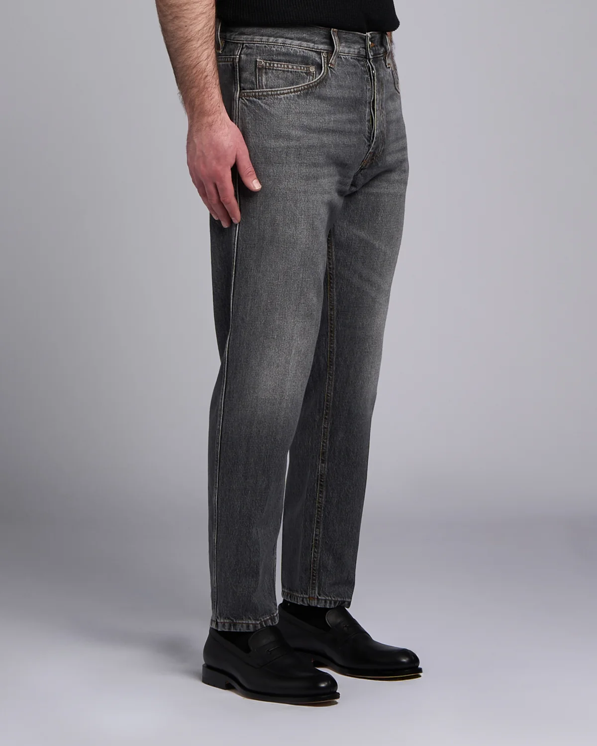 Stone Washed Black Jeans - Image 8