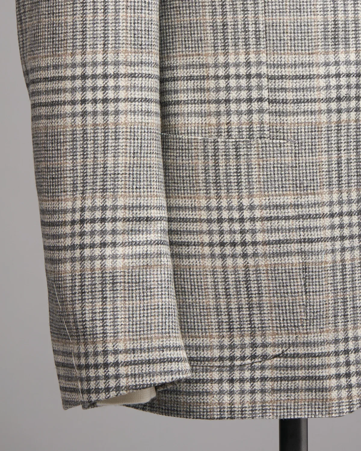 Wool & Cashmere 'Roma' Fit Light Prince Of Wales Check Soft Jacket - Image 3