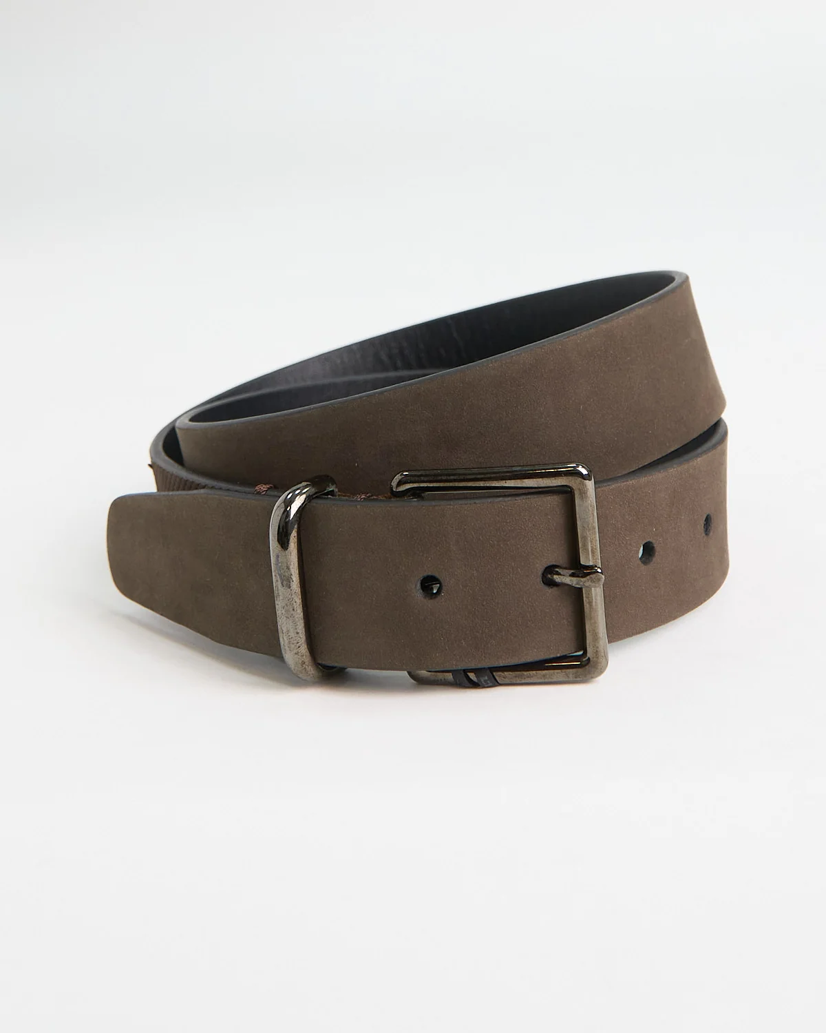 Leyva Nubuck Belt Chocolate
