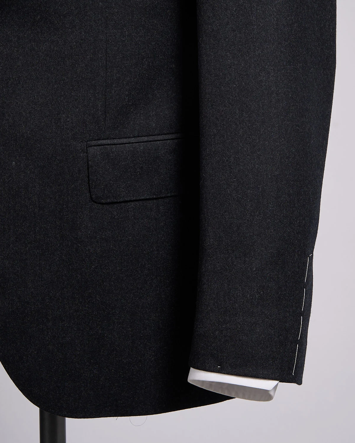 Charcoal Flannel Wool Soft Dream Suit - Image 7