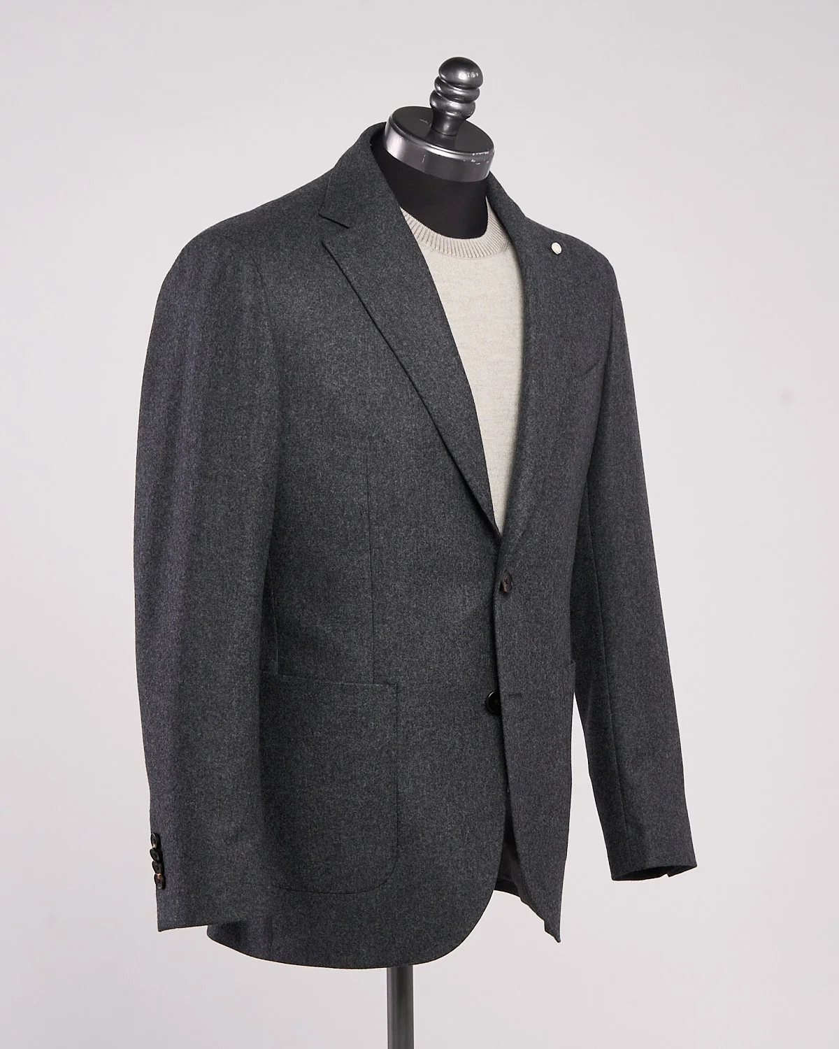 Grey Wool Hybrid Sport Jacket - Image 3