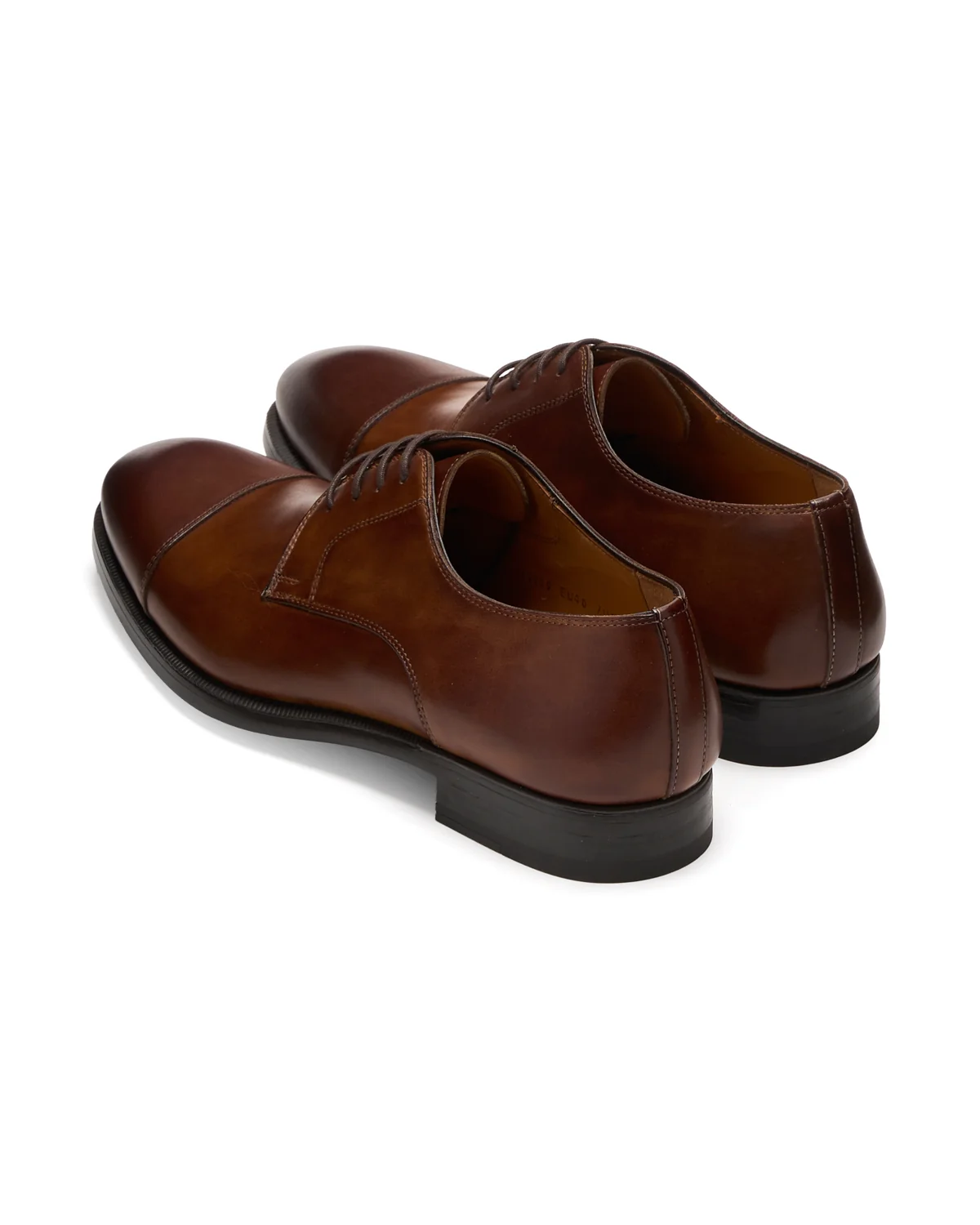 Harlan Leather Blucher Cap Toe Dress Shoes - Image 6