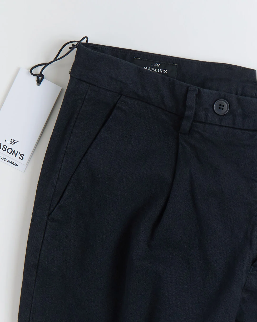 'Boston' Relaxed Silhouette Marled Micro Herringbone Casual Pants - Image 2