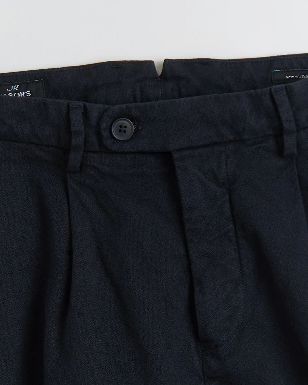 'Boston' Relaxed Silhouette Marled Micro Herringbone Casual Pants - Image 4