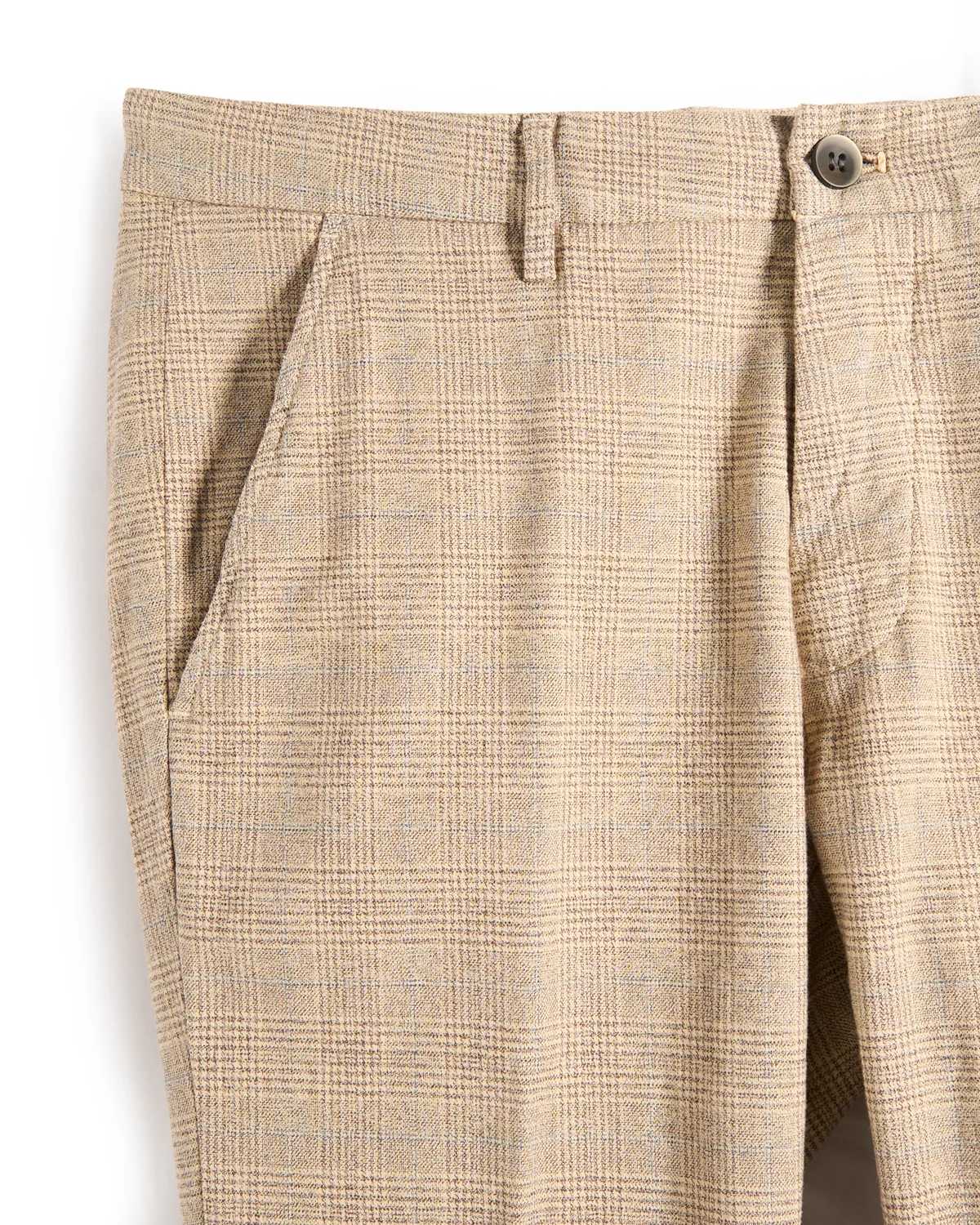 Cotton Stretch Glencheck Print Pant - Image 4