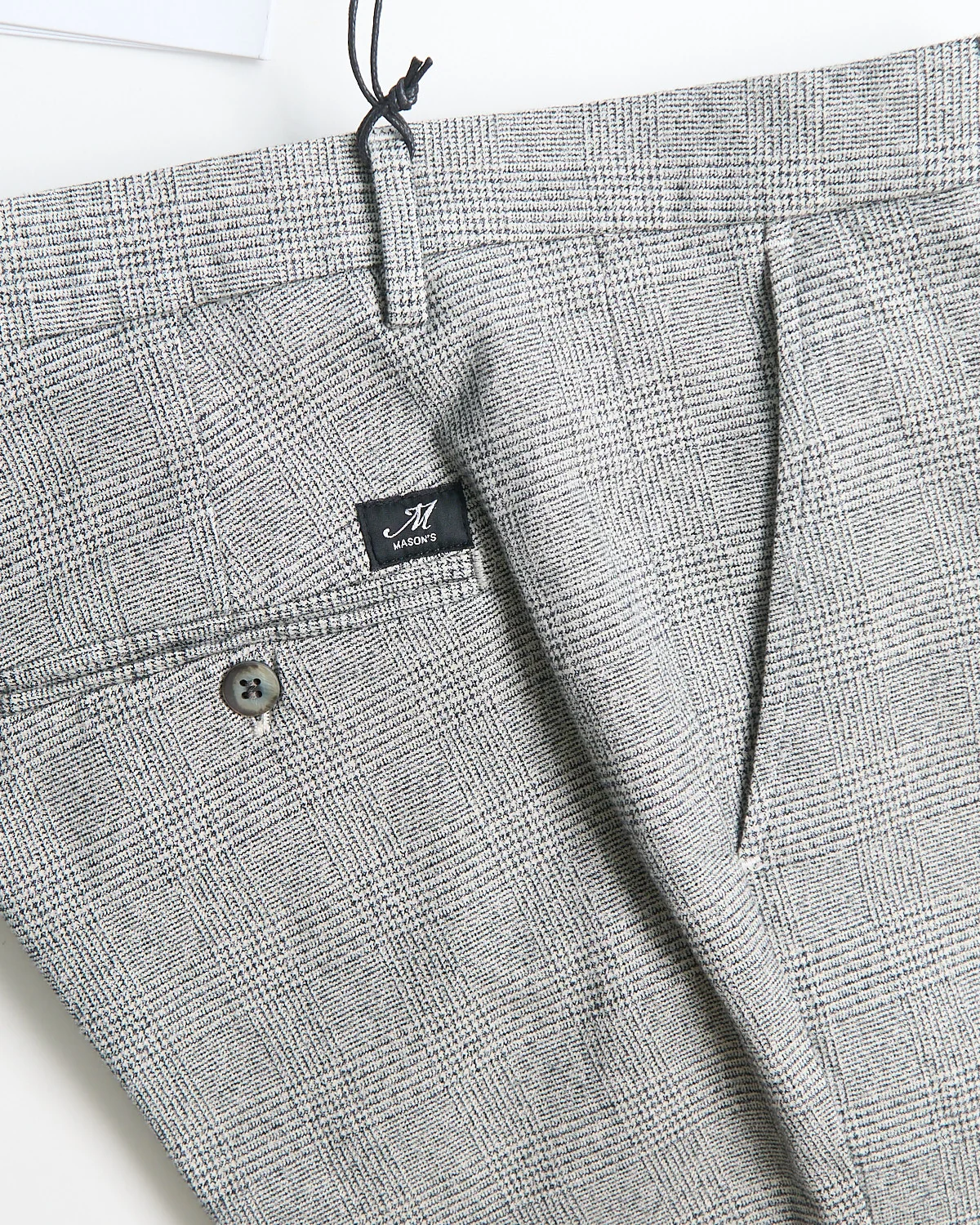 'Torino' Stretch Tailored Fit Glenurquhart Plaid Smart Casual Pants - Image 3