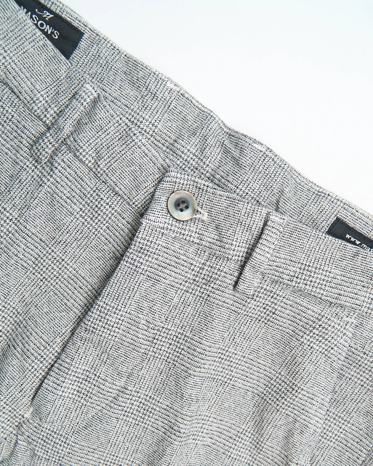'Torino' Stretch Tailored Fit Glenurquhart Plaid Smart Casual Pants - Image 7